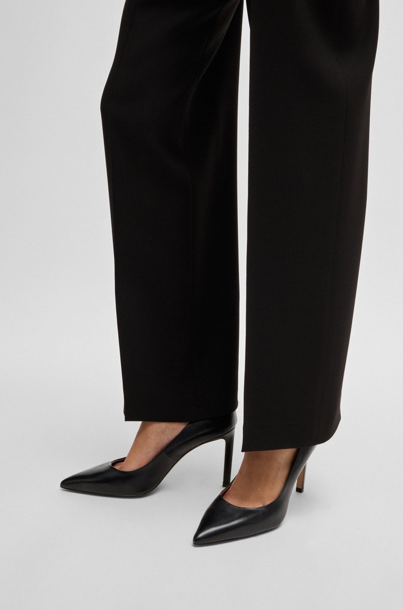 Hugo Boss Zapatos de salón de piel con tacón alto y puntera afilada Rebajas online