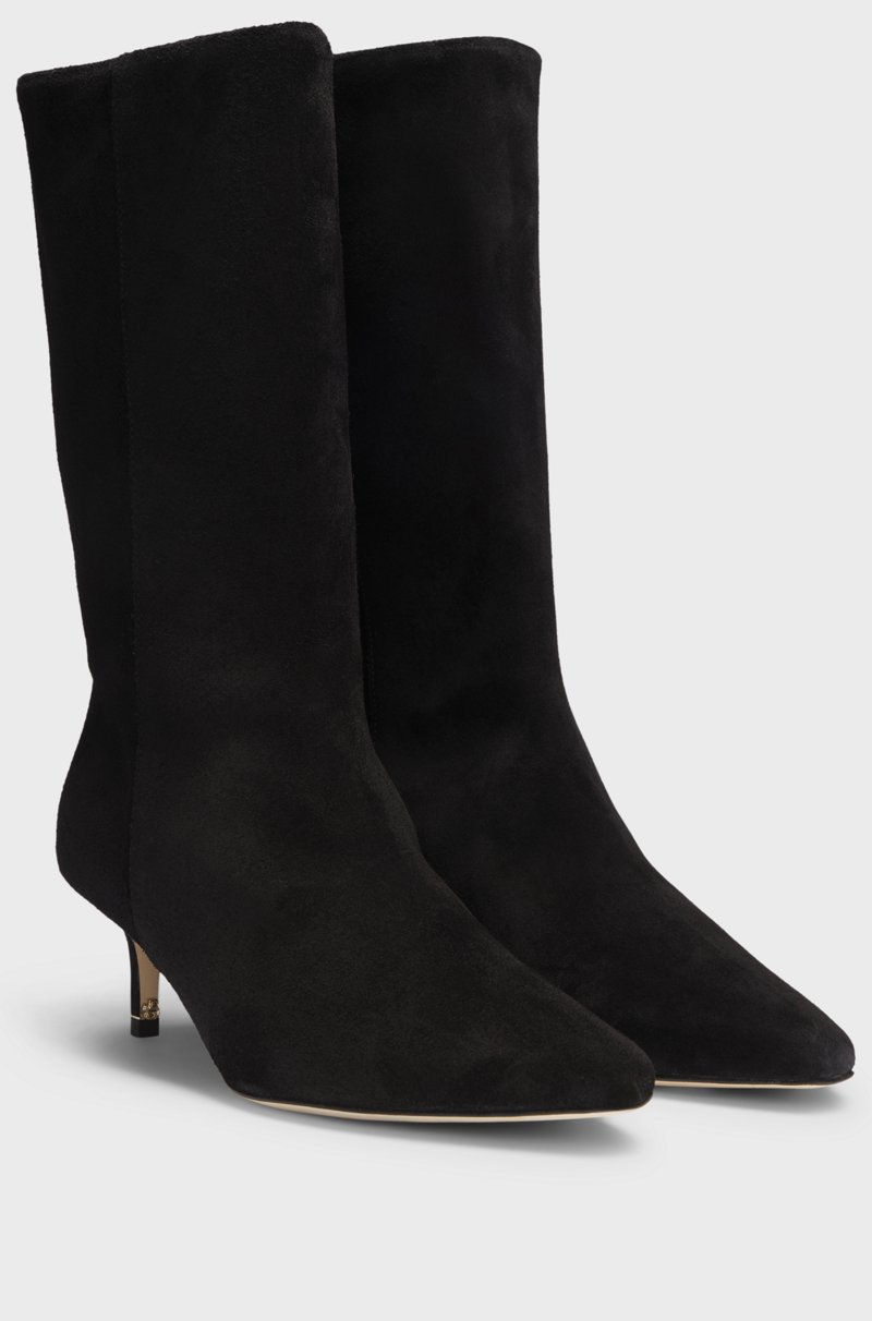 Hugo Boss Botas de ante con monograma Double B Rebajas top
