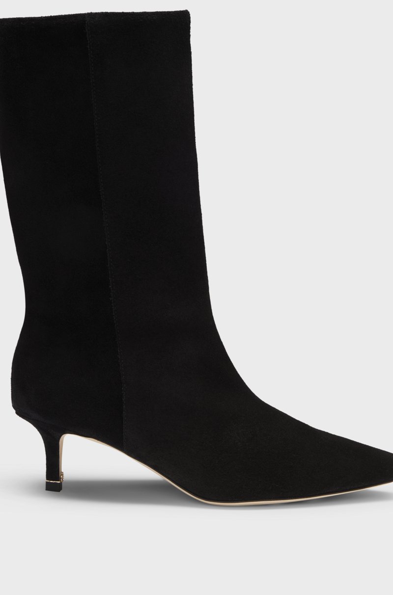 Hugo Boss Botas de ante con monograma Double B Rebajas top
