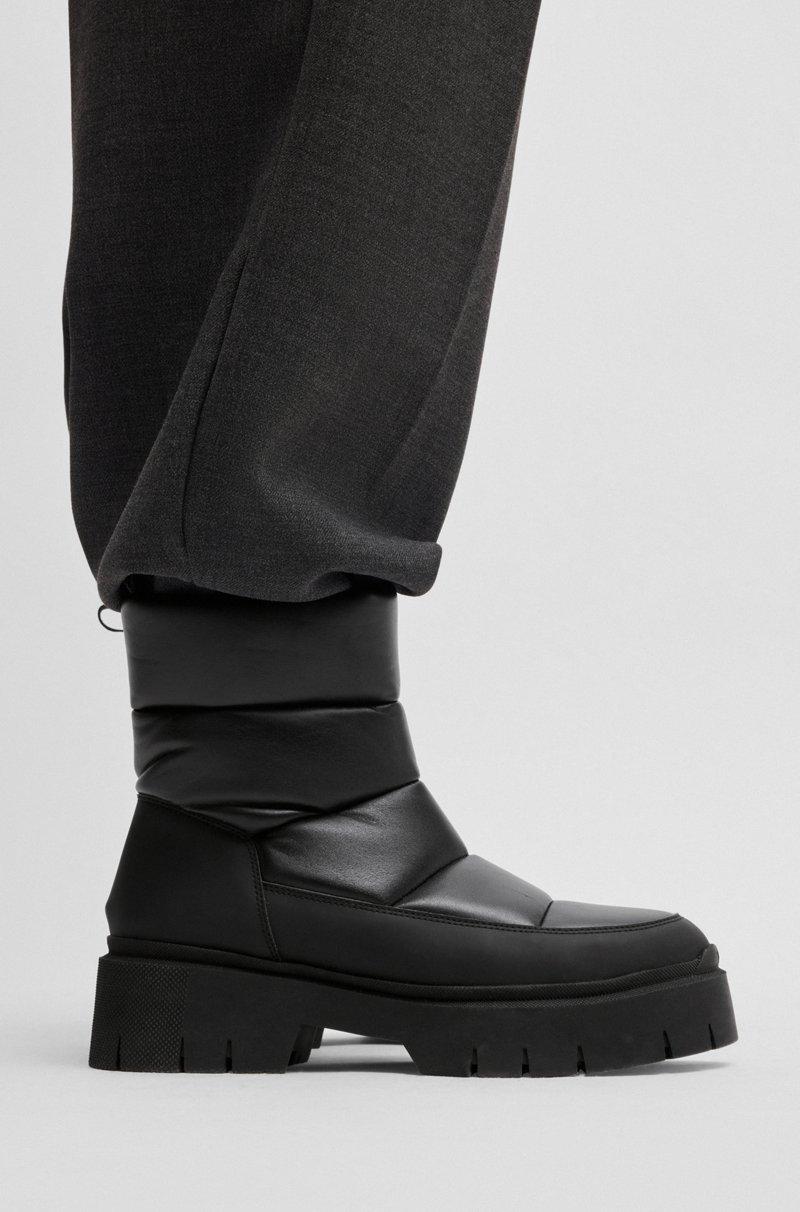 Hugo Boss Botas de piel sintética con efecto guateado Últimos 2 días