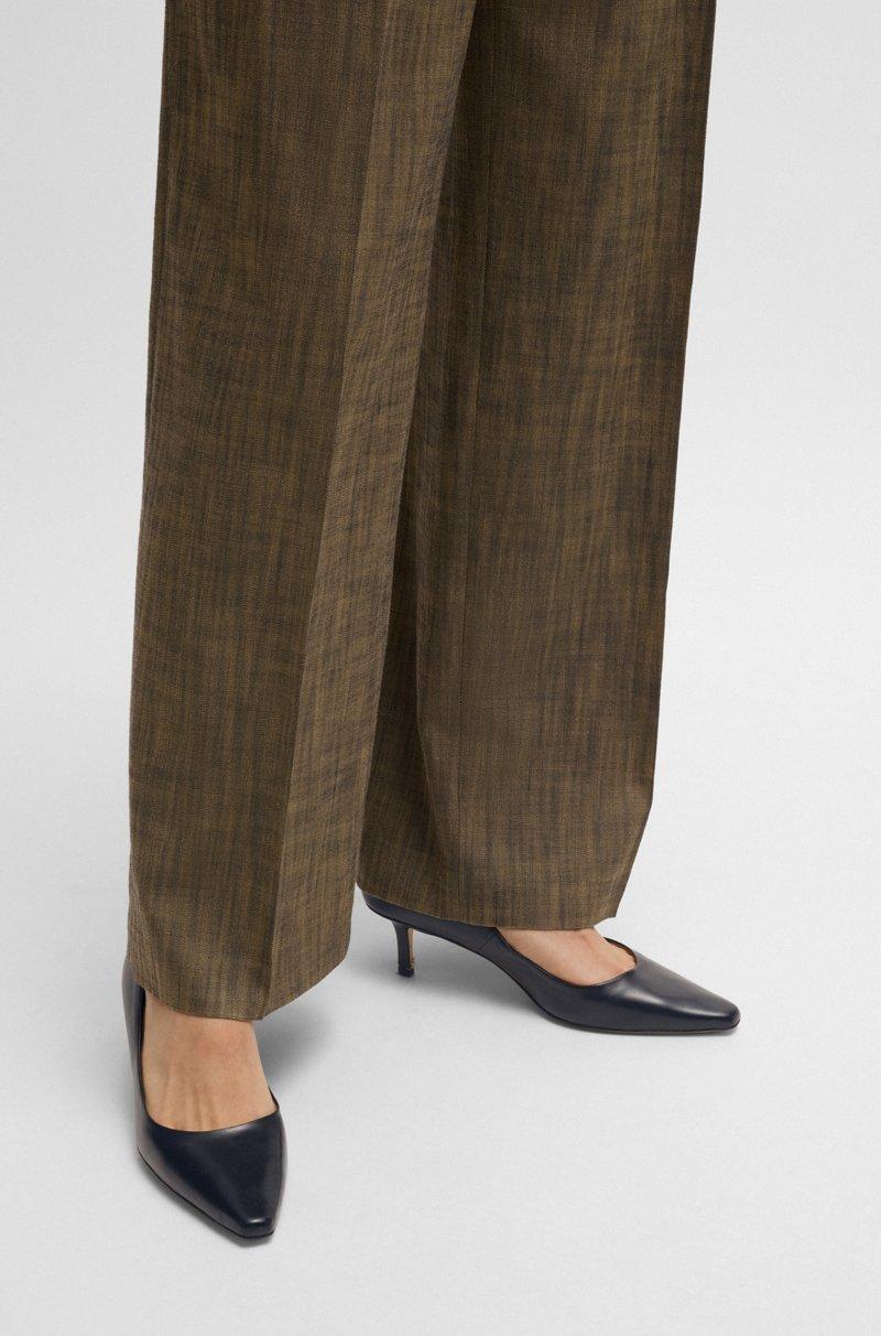 Hugo Boss Zapatos de tacón de piel de napa con monograma Double B Promoción por tiempo limitado