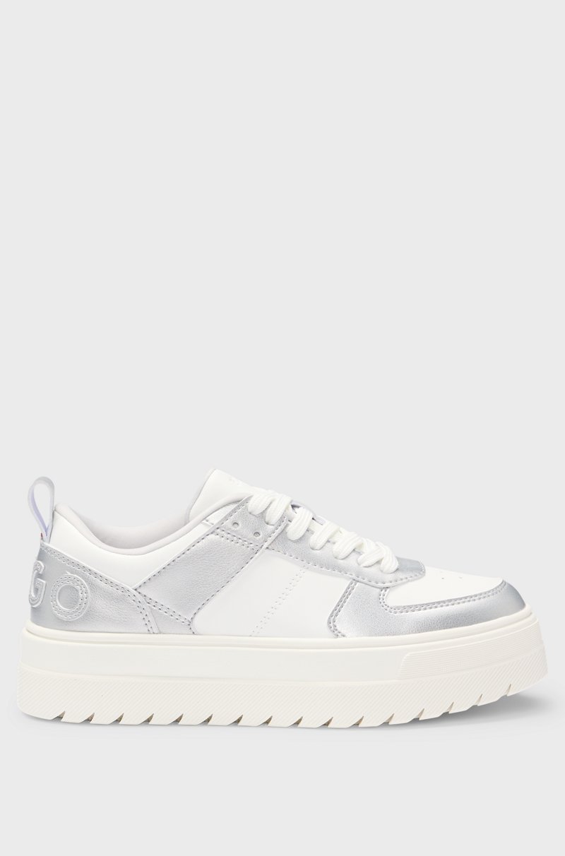 Hugo Boss Deportivas con suela de plataforma y detalles plateados Solo hoy