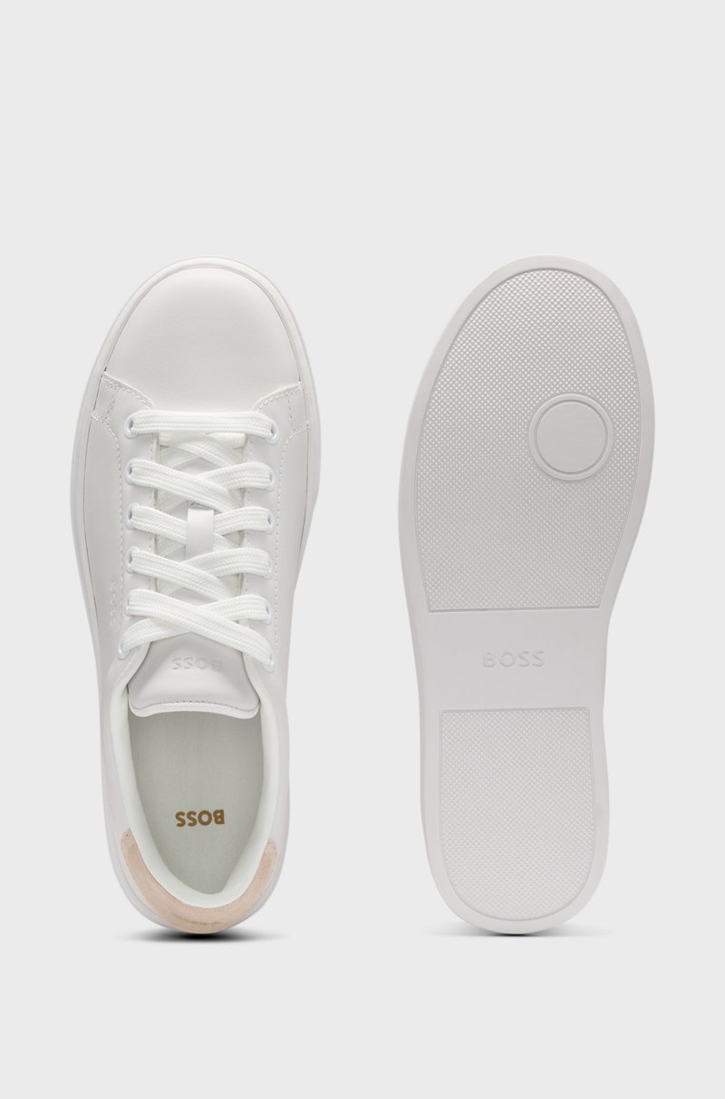 Hugo Boss Deportivas de piel con talón de ante Grandes descuentos