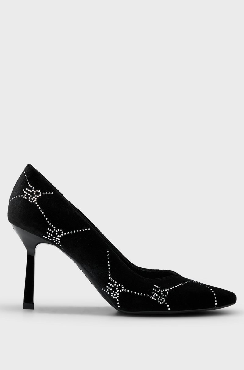 Hugo Boss Zapatos de tacón efecto terciopelo con un inconfundible estampado de tachuelas Envío internacional gratuito