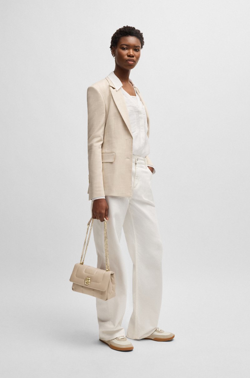 Hugo Boss Bolso bandolera guateado con monograma Double B metálico Ahorra y exporta