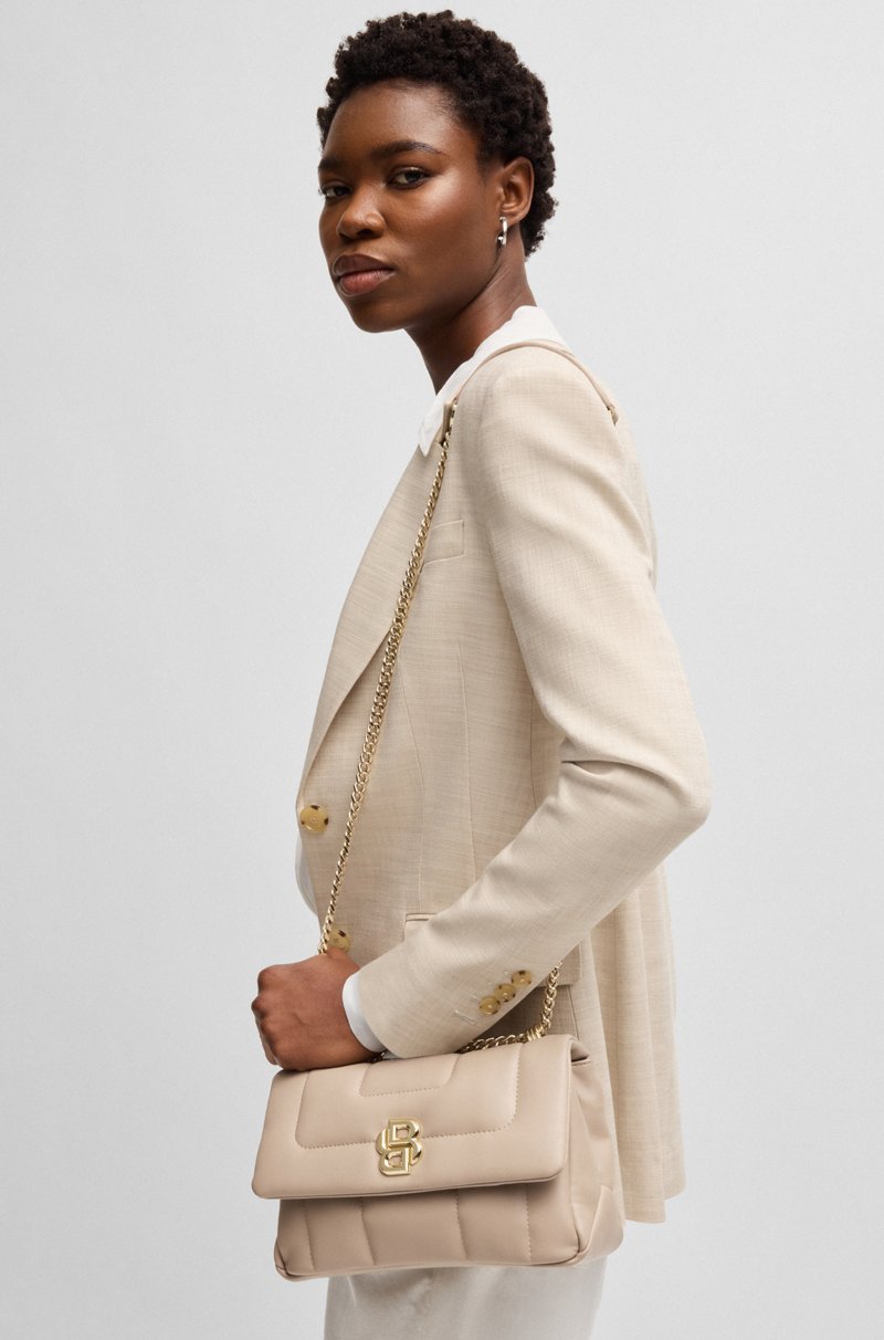 Hugo Boss Bolso bandolera guateado con monograma Double B metálico Ahorra y exporta