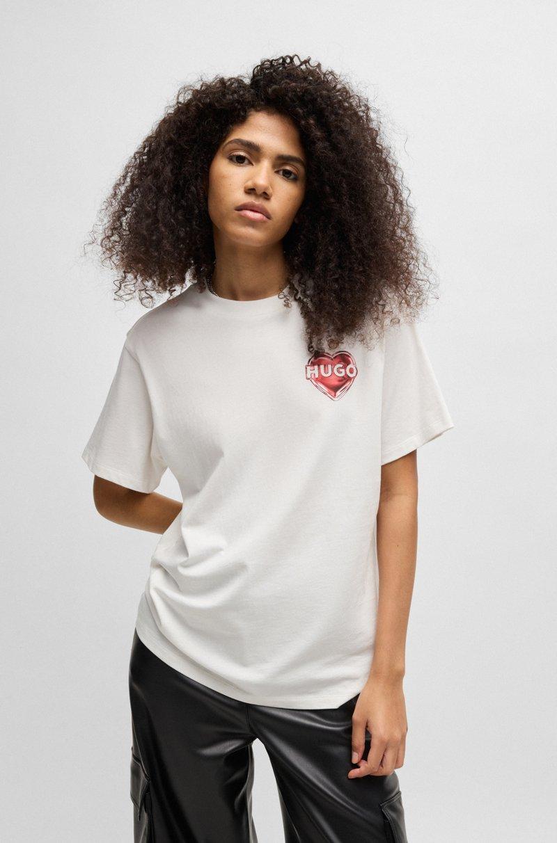 Hugo Boss Camiseta de punto de algodón con estampado gráfico