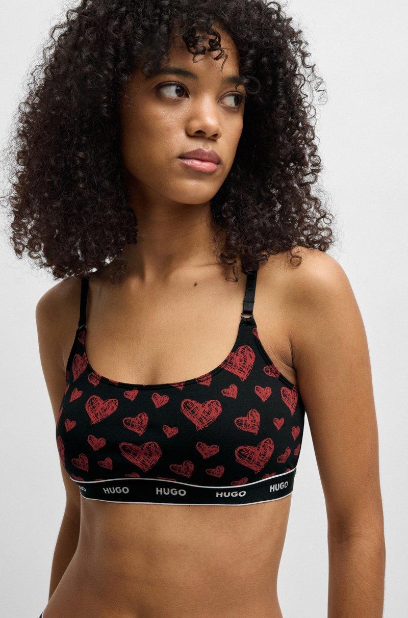 Hugo Boss Paquete de dos bralettes de algodón elástico con logos en la cinta inferior Rebajas