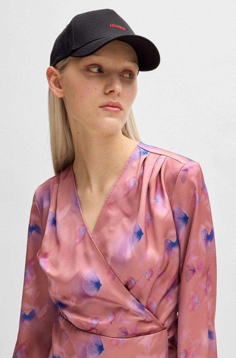Hugo Boss Gorra de sarga de algodón con logo bordado Mejor oferta