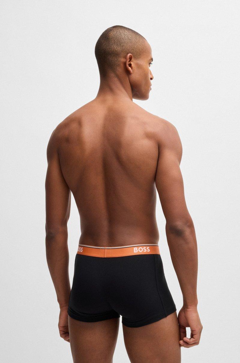 Hugo Boss Paquete de tres calzoncillos de algodón elástico con logos en la cintura Ahorra y exporta