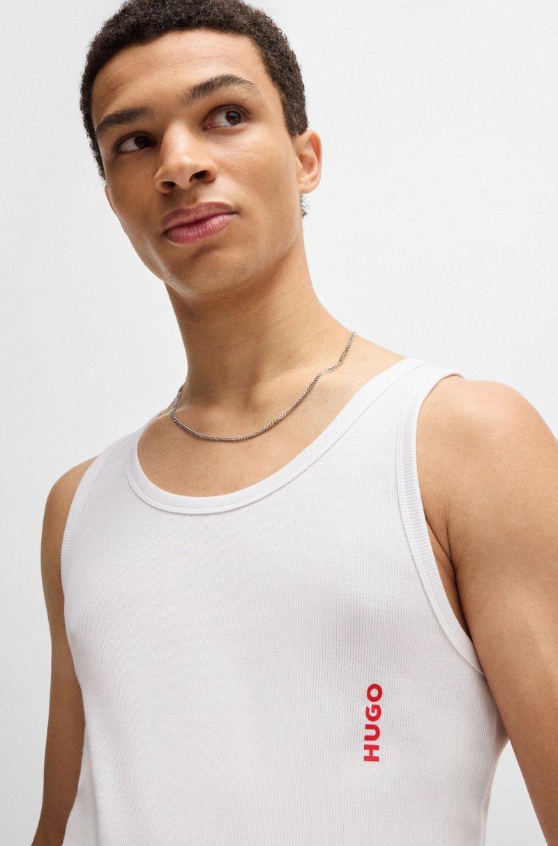Hugo Boss Paquete de dos camisetas de tirantes de algodón elástico con logo Precios de Black Friday