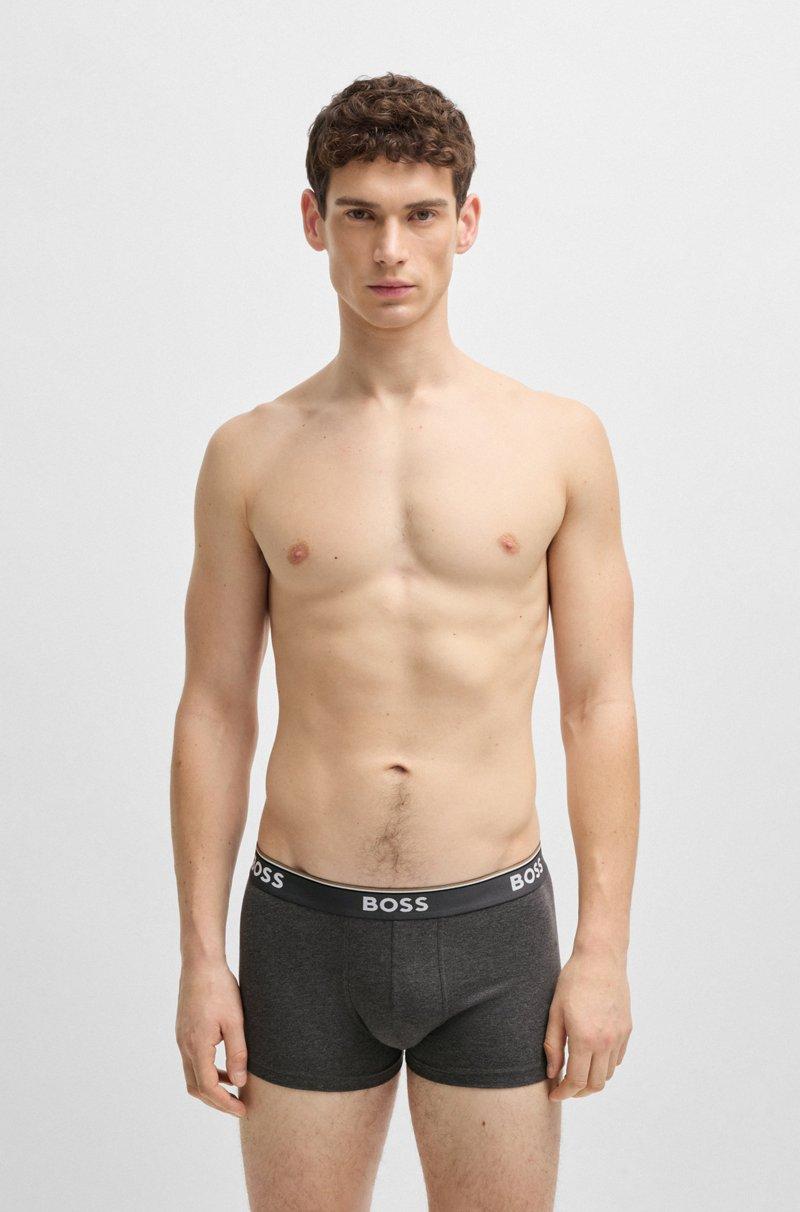 Hugo Boss Paquete de tres calzoncillos de algodón elástico con logo en la cinturilla Libre de impuestos