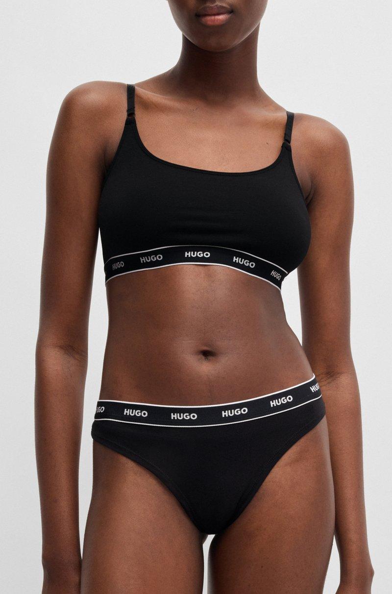 Hugo Boss Paquete de tres tangas con cintura de la marca Gran oferta
