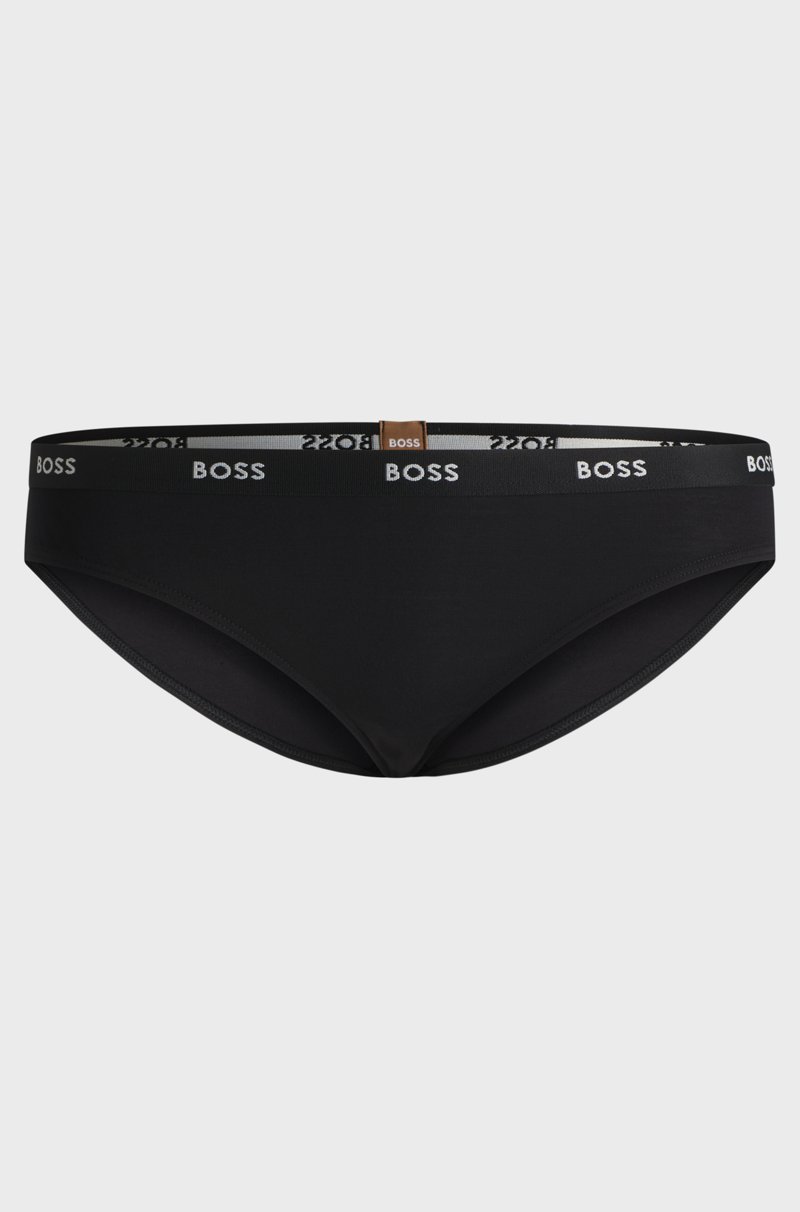 Hugo Boss Braguitas de punto elástico con logo en la cintura Tienda