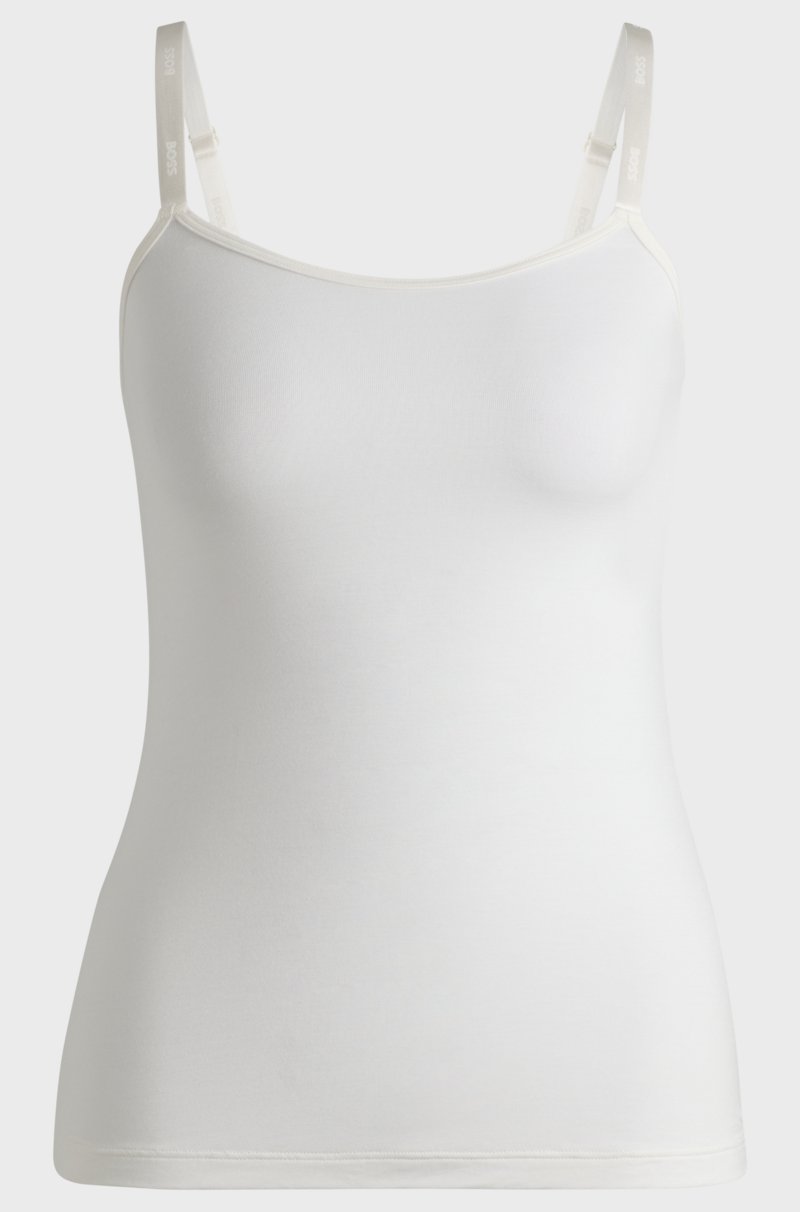 Hugo Boss Camiseta interior de punto elástico con tirantes de la marca Rebajas top