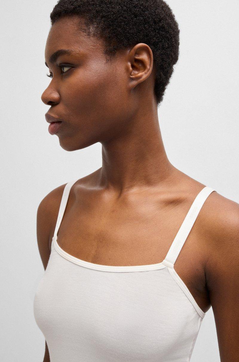 Hugo Boss Camiseta interior de punto elástico con tirantes de la marca Rebajas top