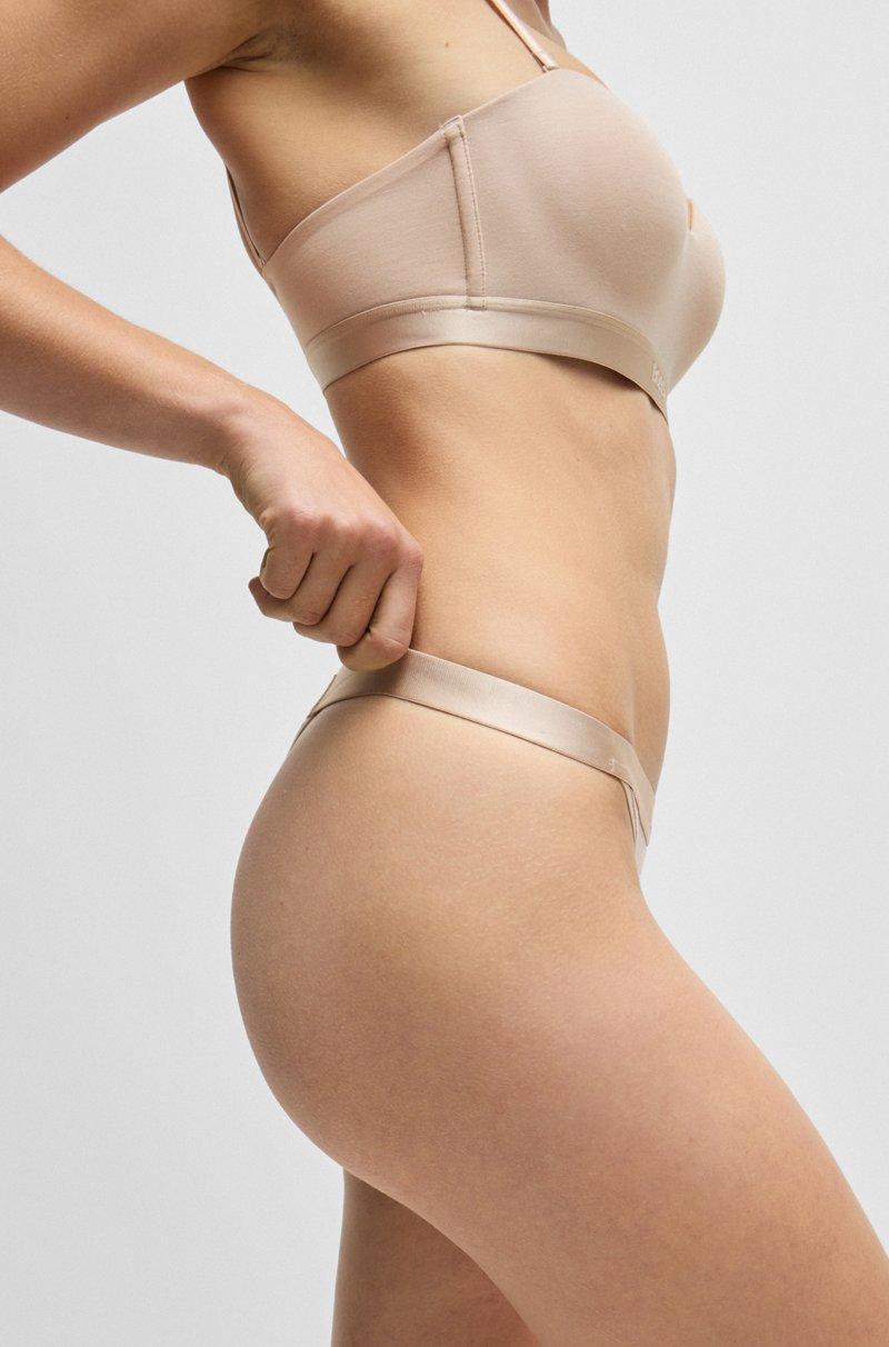 Hugo Boss Tanga de algodón con logo en la cintura ÚLTIMAS EDICIONES