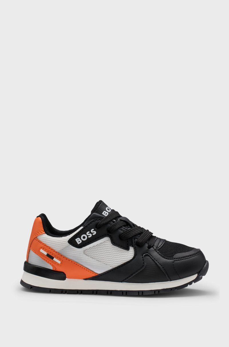 Hugo Boss Deportivas para niños en piel sintética y malla