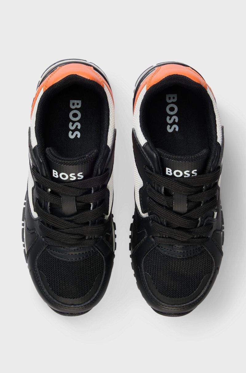 Hugo Boss Deportivas para niños en piel sintética y malla Precio de fábrica