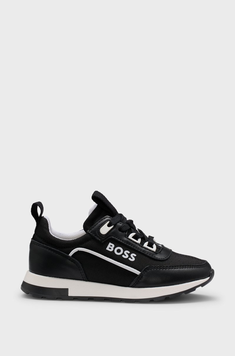 Hugo Boss Deportivas para niños en piel y lona Solo hoy