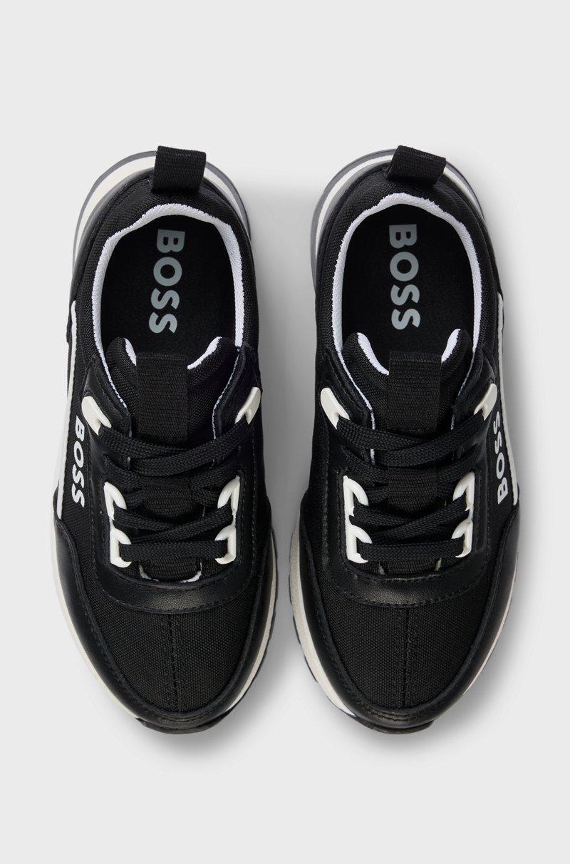 Hugo Boss Deportivas para niños en piel y lona Solo hoy