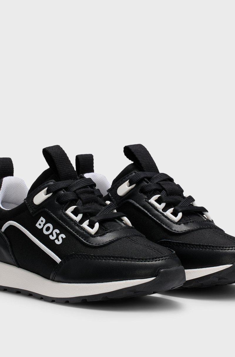 Hugo Boss Deportivas para niños en piel y lona Solo hoy