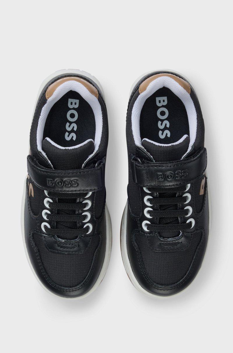 Hugo Boss Deportivas para niños de piel y tejido Promoción trimestral