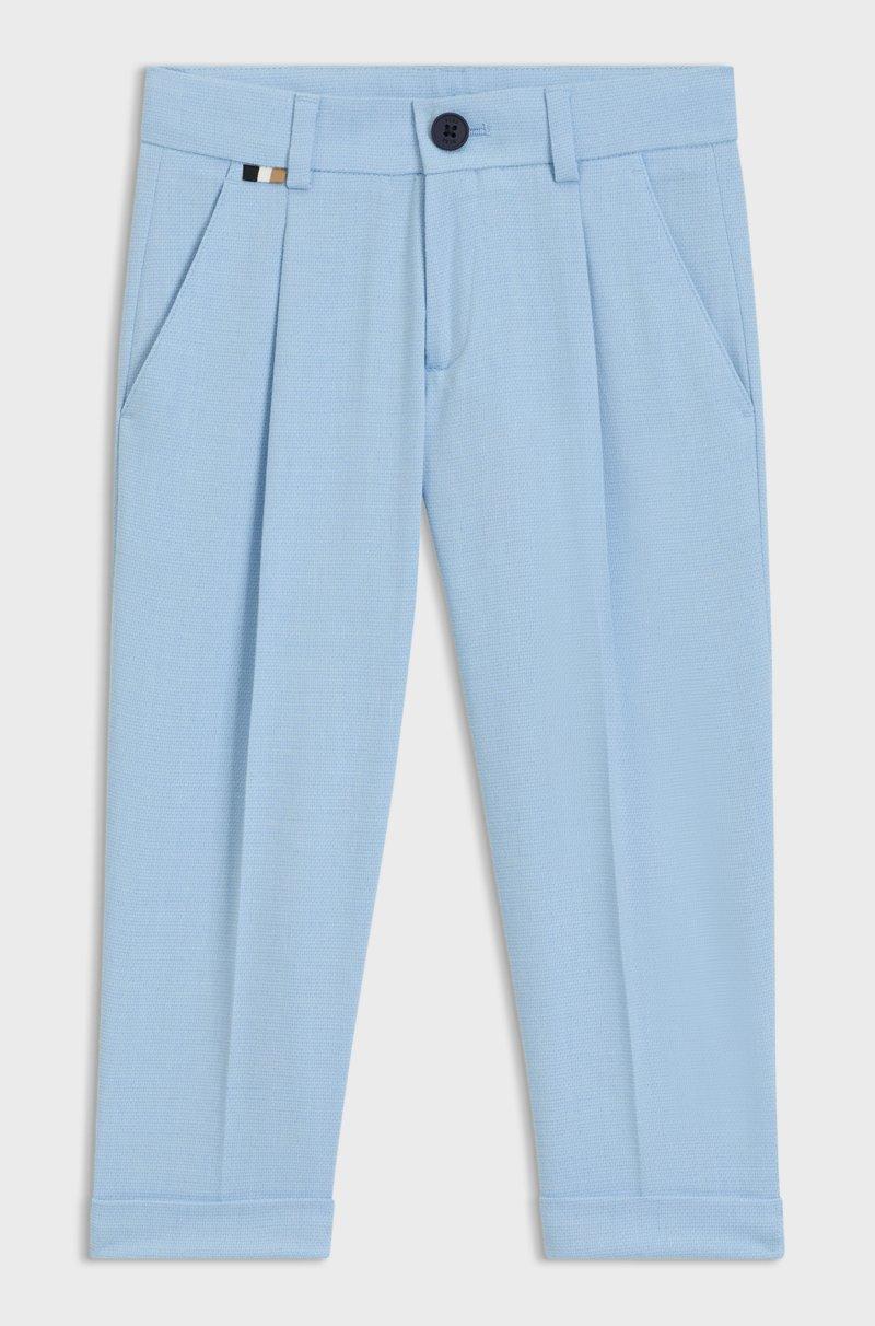 Hugo Boss Pantalones de traje en tejido elástico para niños Tienda de fábrica
