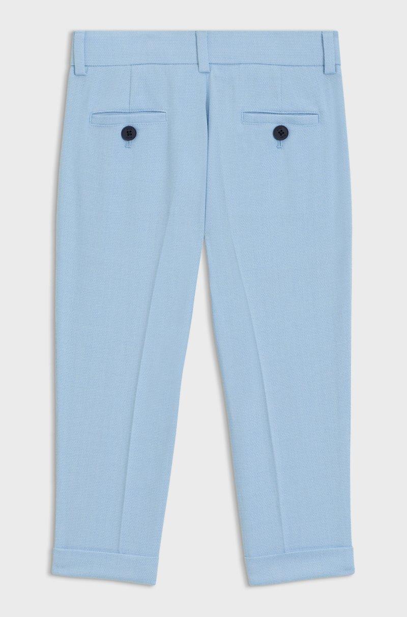 Hugo Boss Pantalones de traje en tejido elástico para niños Tienda de fábrica