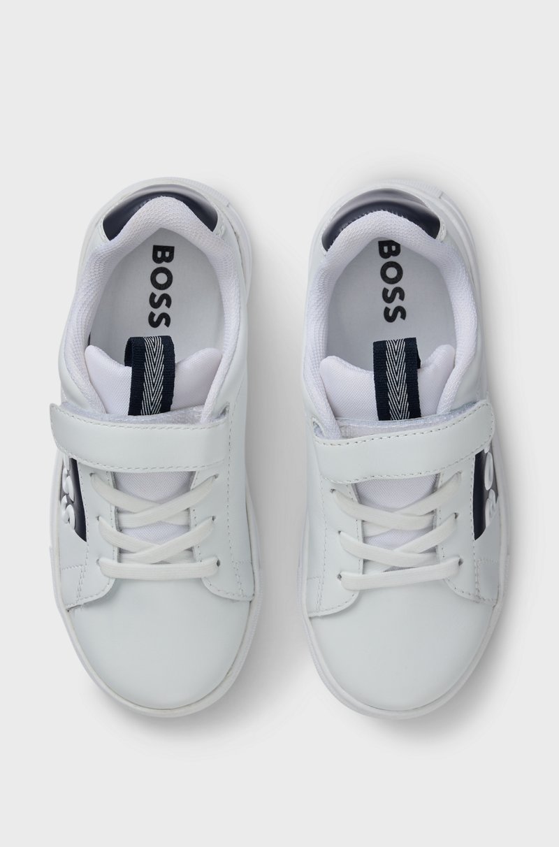 Hugo Boss Deportivas de piel para niños con logo estampado Libre de impuestos
