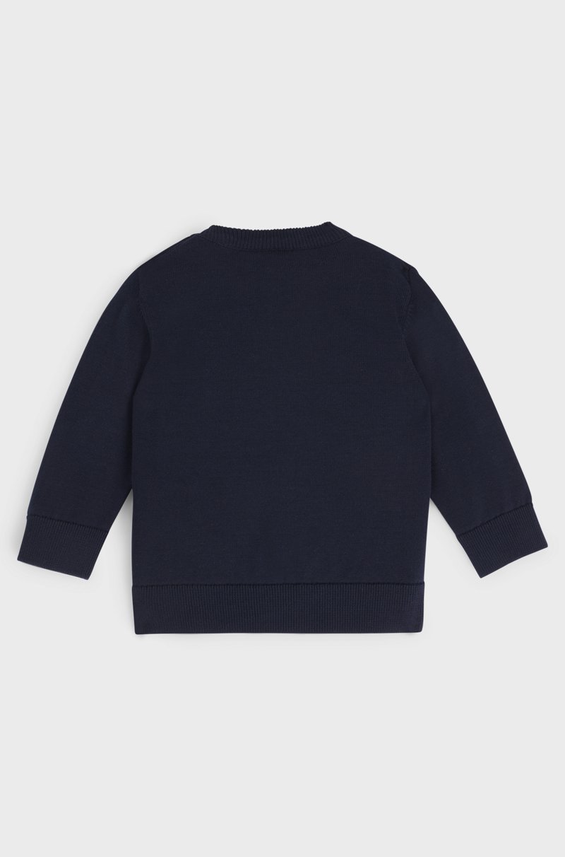Hugo Boss Jersey de algodón para niños con logo grabado Oferta exclusiva
