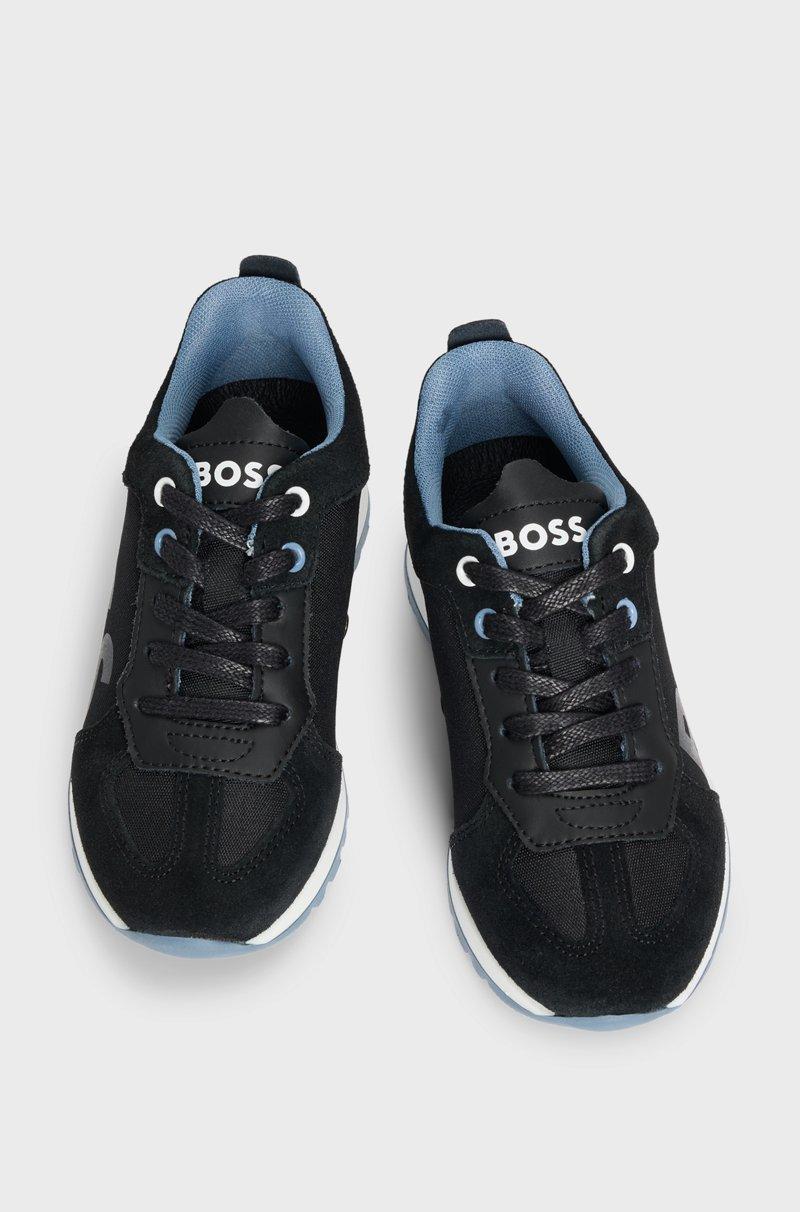 Hugo Boss Deportivas para niños en mezcla de materiales con apliques de piel Descuento por venta flash