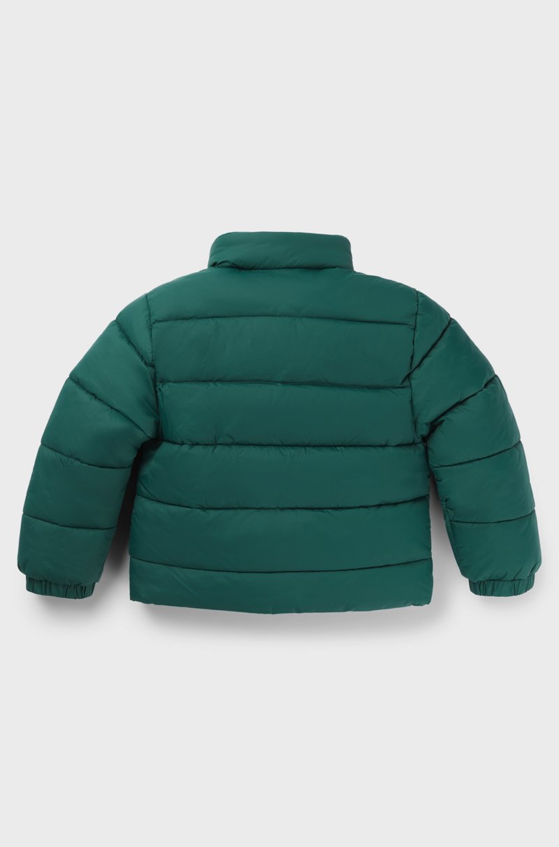 Hugo Boss Chaqueta acolchada repelente al agua con capucha oculta para niños 2025