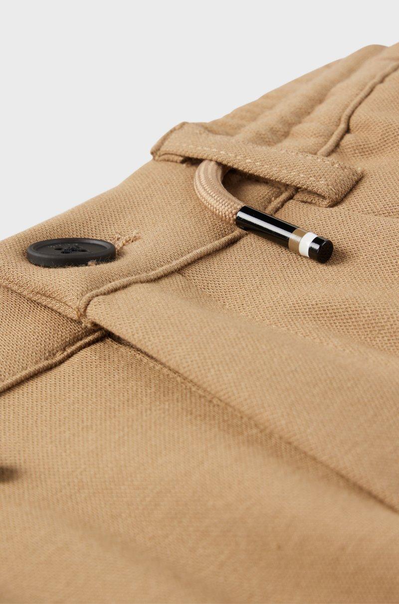 Hugo Boss Shorts cargo para niños en tejido elástico con cintura con cordón En línea