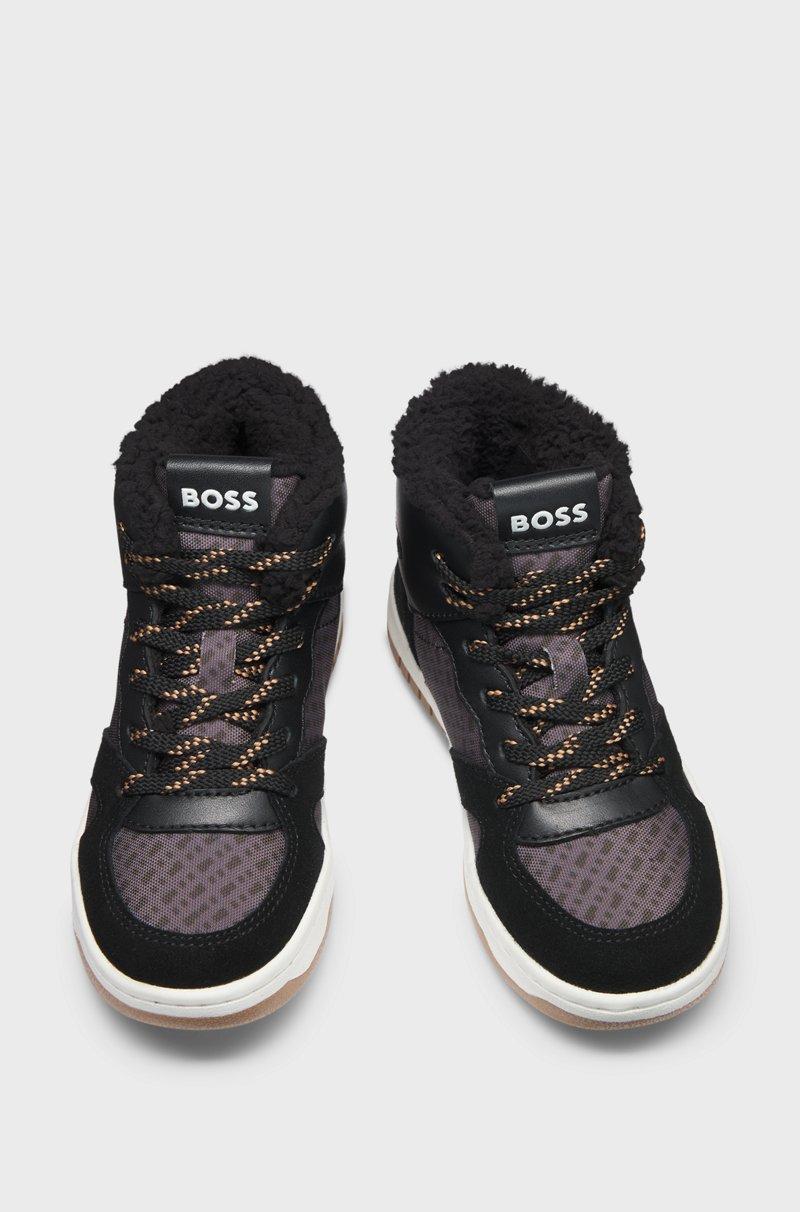 Hugo Boss Deportivas para niños en mezcla de materiales con forro de lana de cordero sintética Outlet online