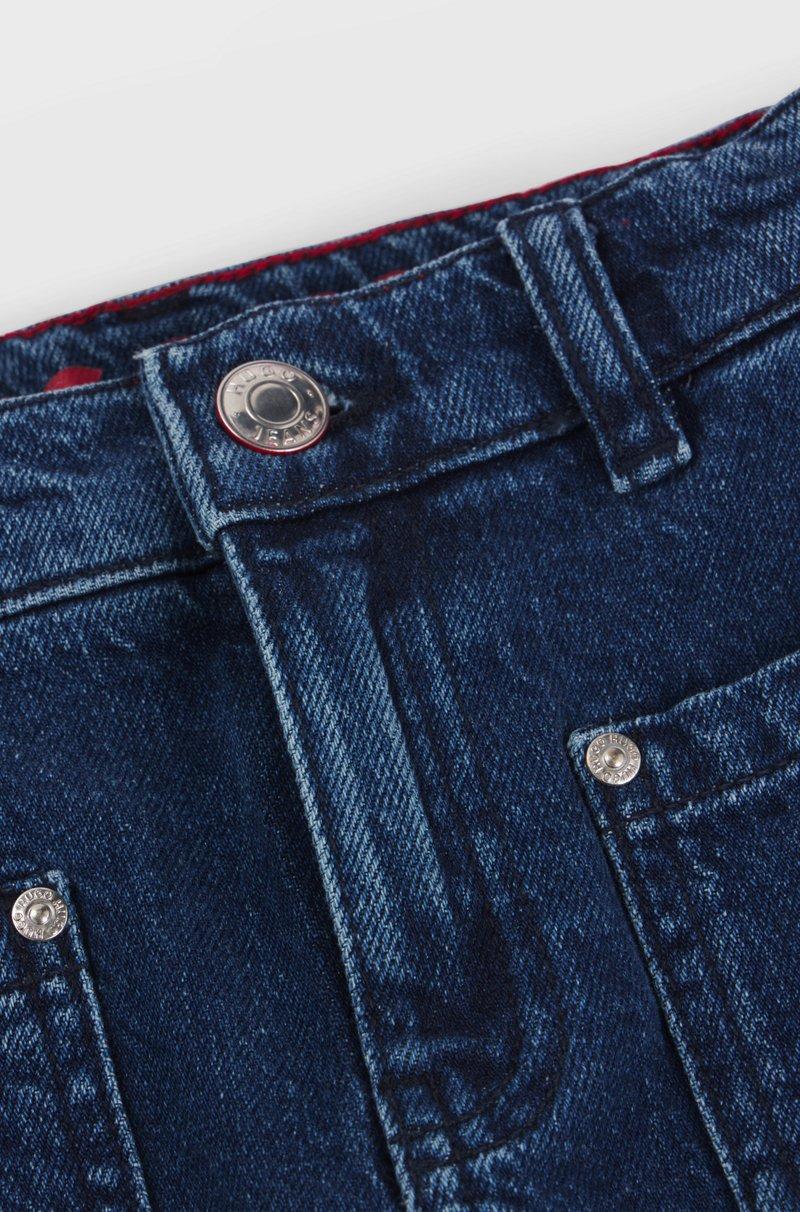 Hugo Boss Jeans relaxed fit para niños en denim elástico azul Venta caliente