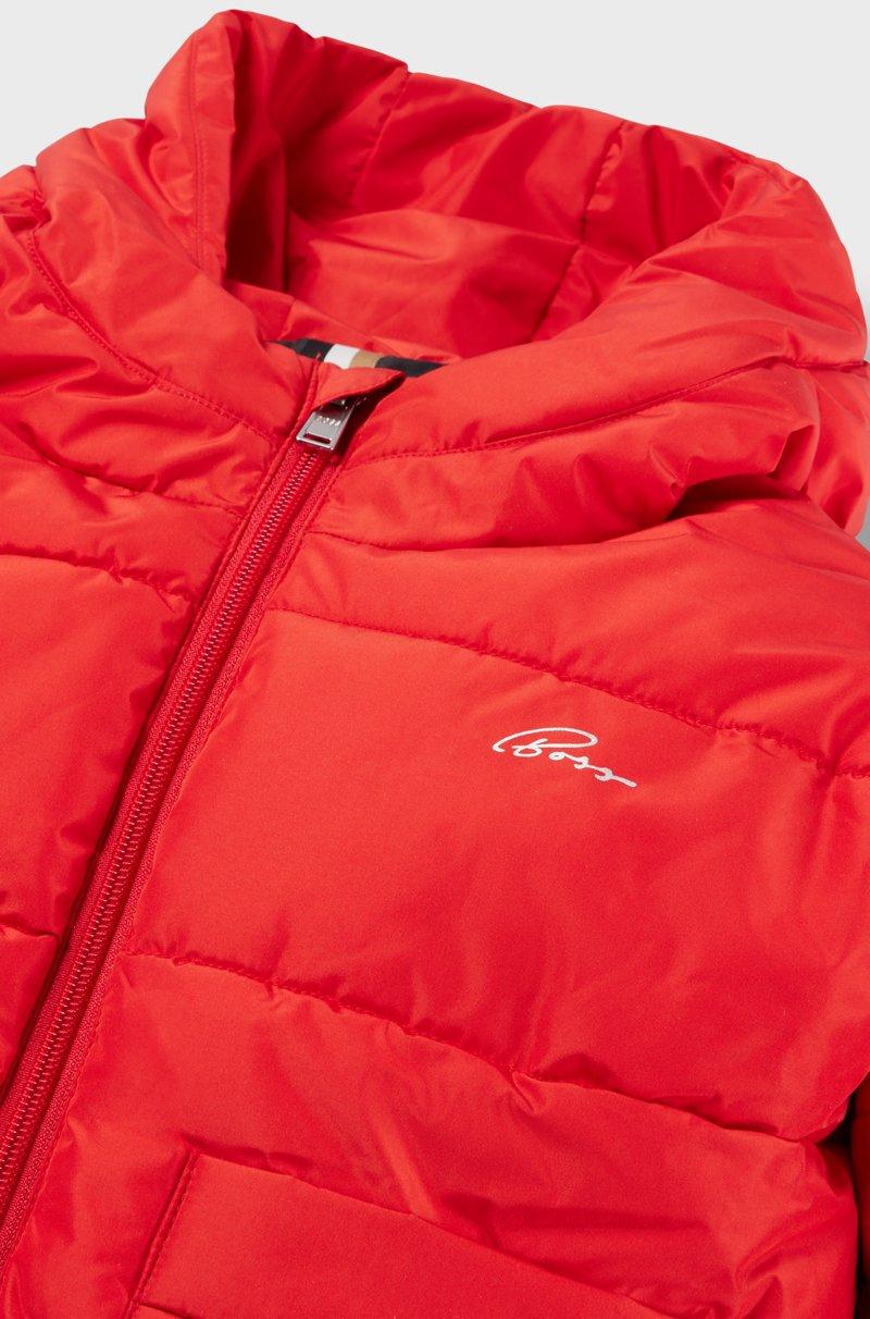 Hugo Boss Cazadora con capucha para niños con logos grabados y estampados En oferta