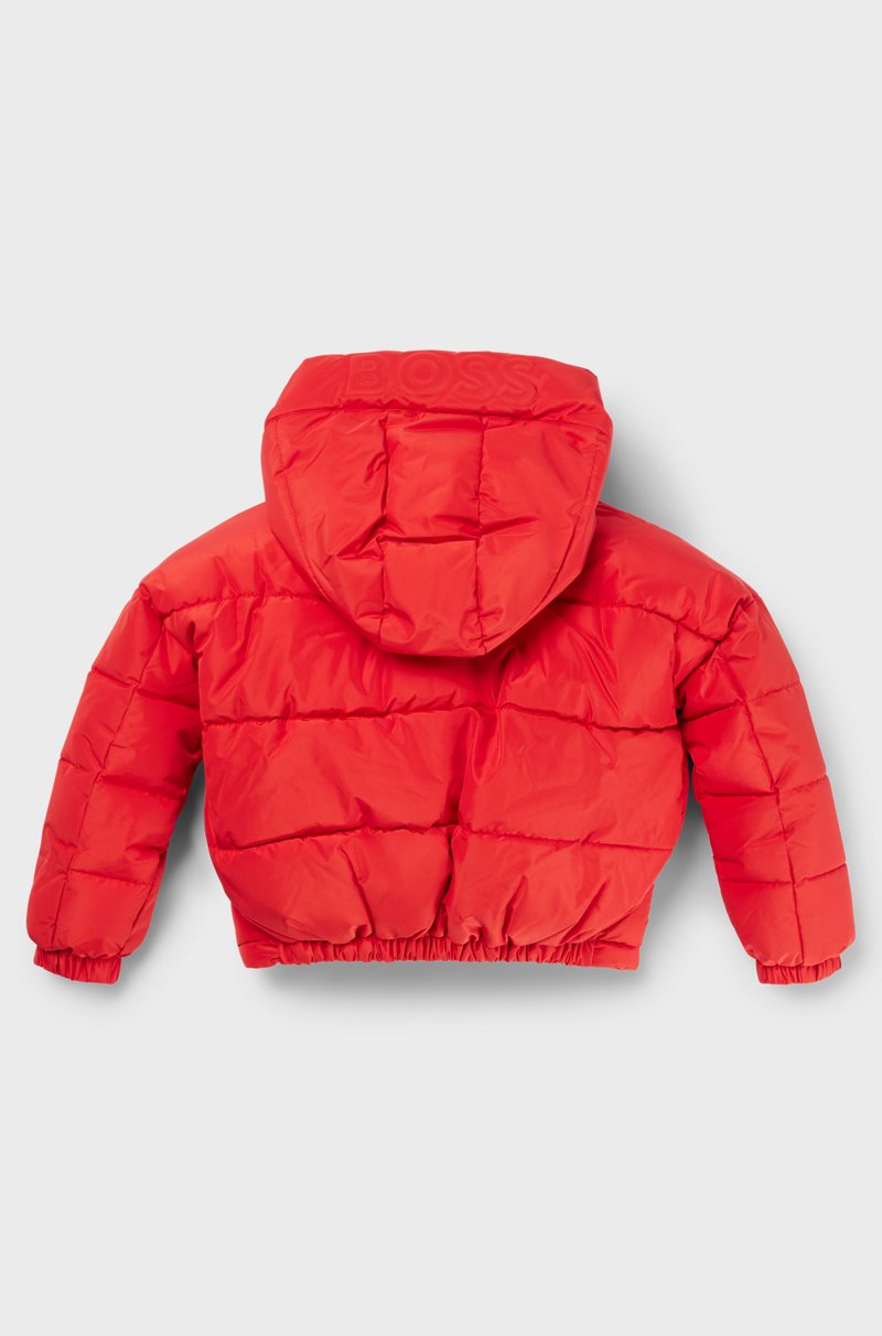 Hugo Boss Cazadora con capucha para niños con logos grabados y estampados En oferta