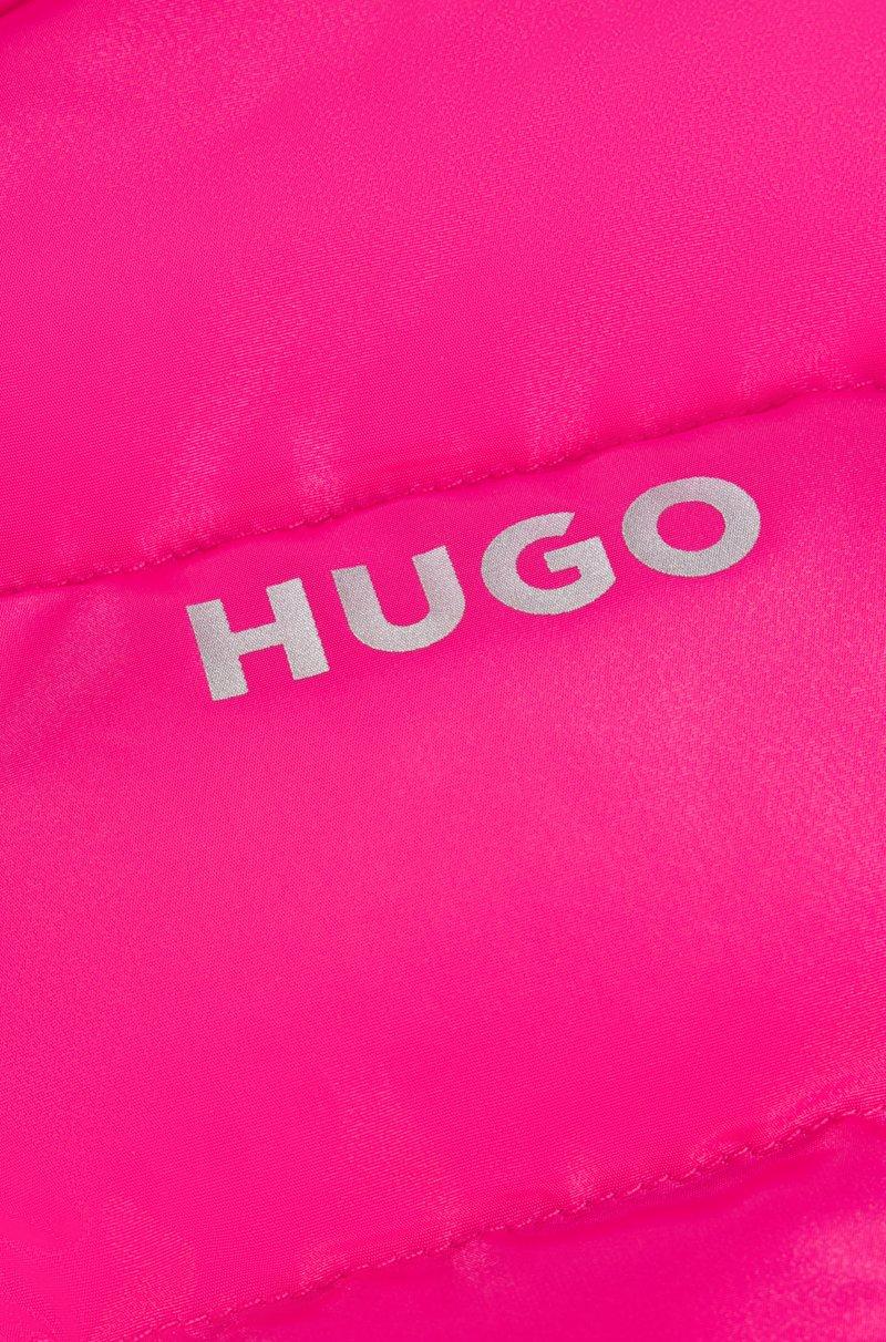 Hugo Boss Chaqueta acolchada con capucha para niños con un logo estampado brillante Gran oferta