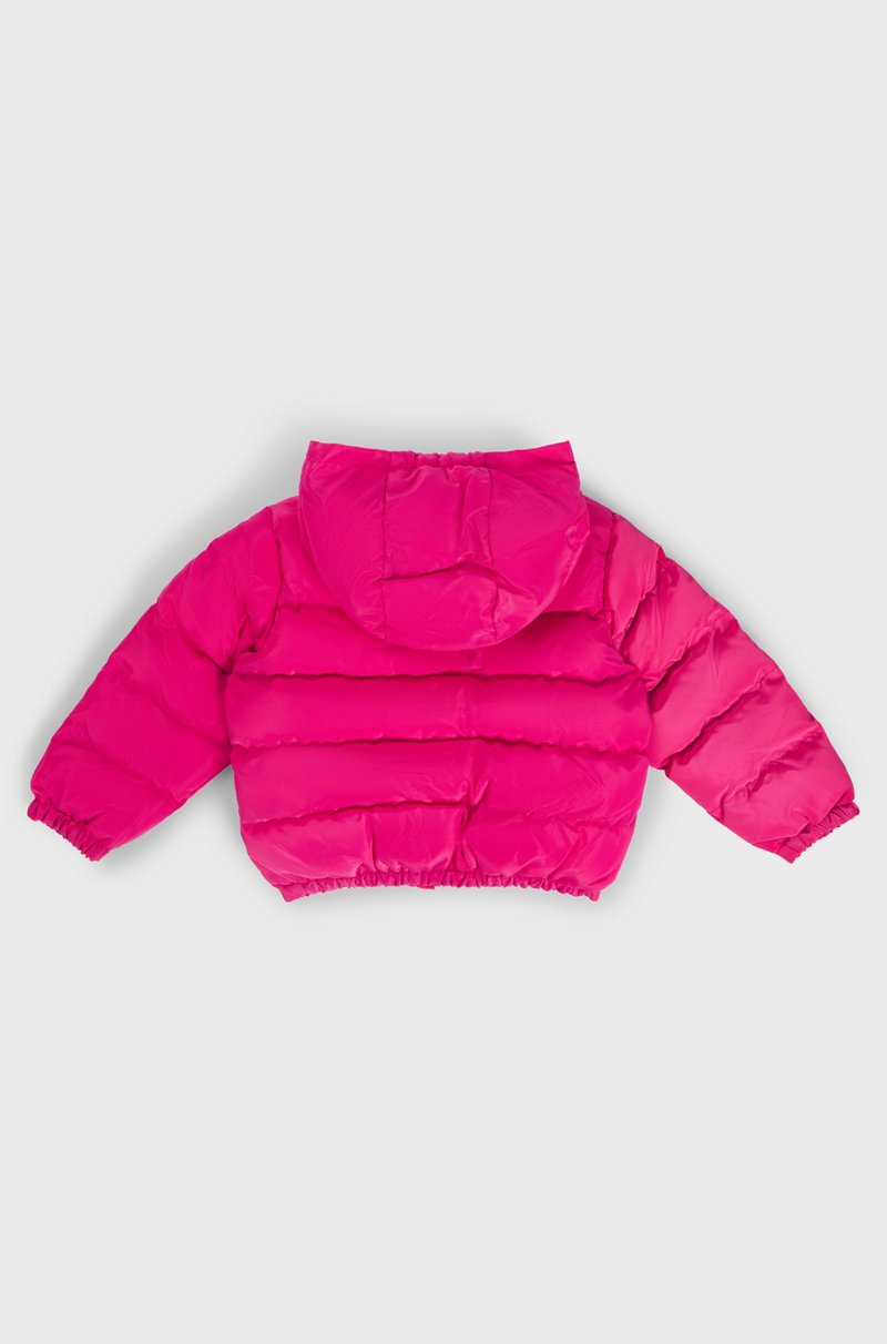 Hugo Boss Chaqueta acolchada con capucha para niños con un logo estampado brillante Gran oferta