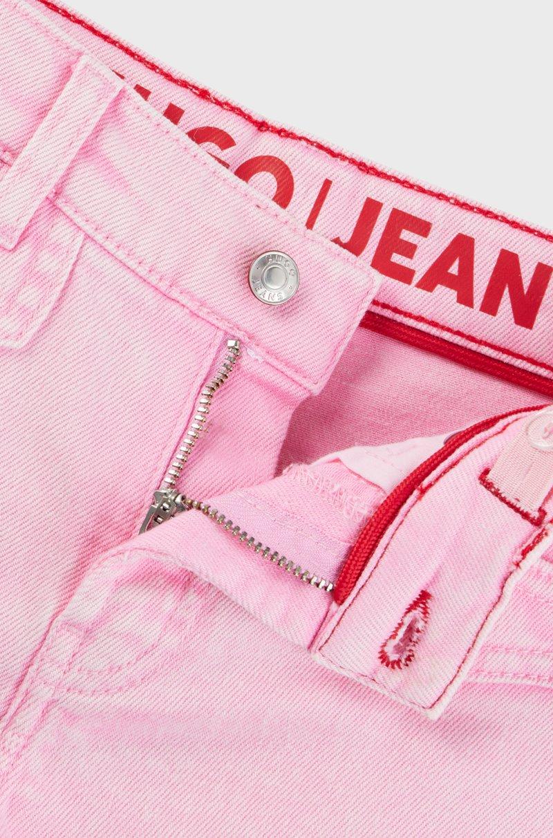 Hugo Boss Shorts para niños en denim elástico con costuras inspiradas en los wésterns Los más vendidos