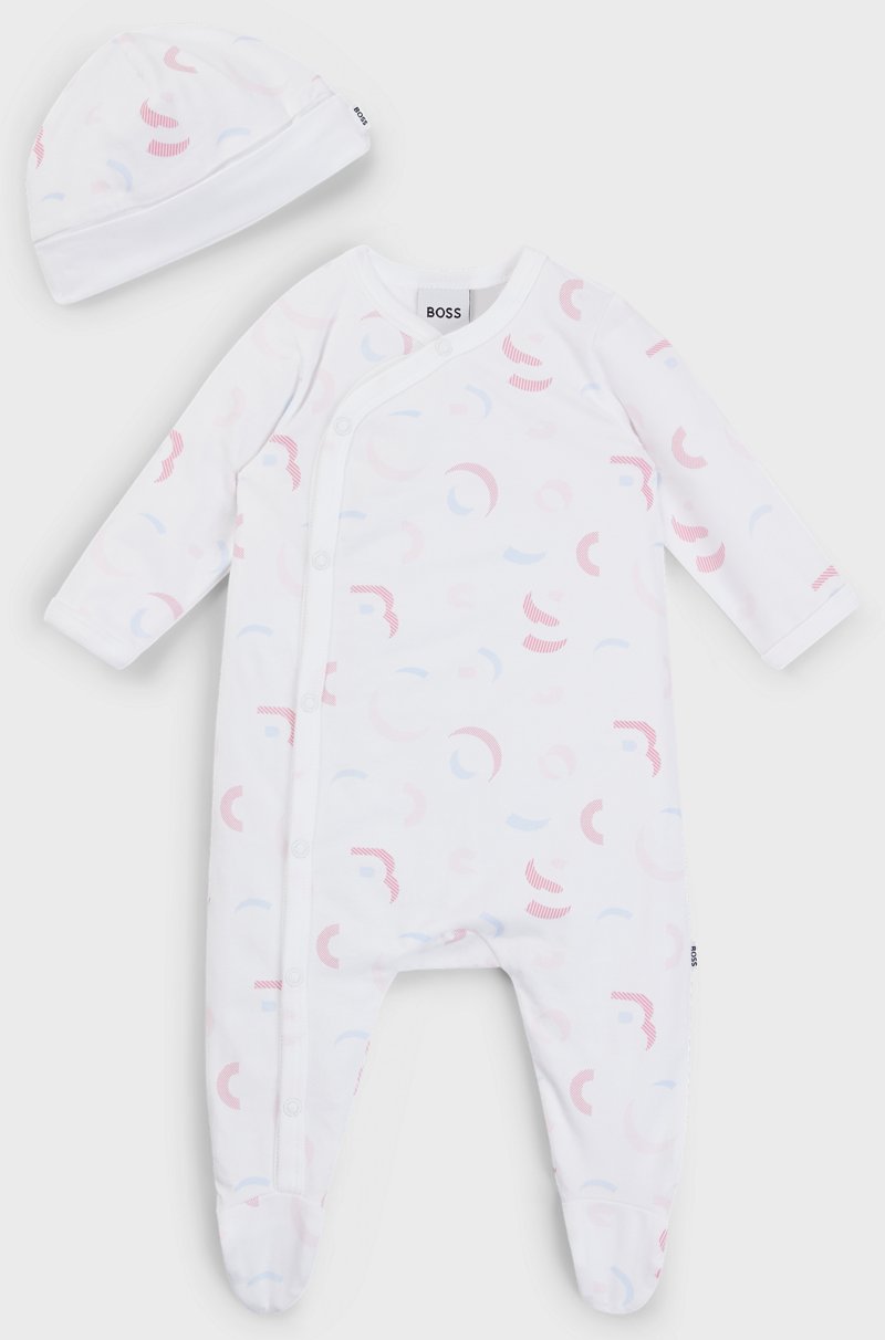 Hugo Boss Juego de pijama y gorro para bebés en caja de regalo Tienda