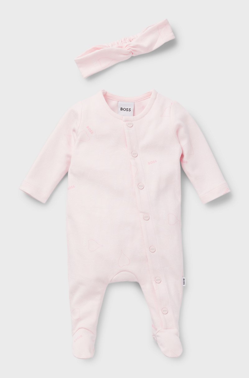Hugo Boss Set de pijama y diadema en caja de regalo para bebé Envío gratis