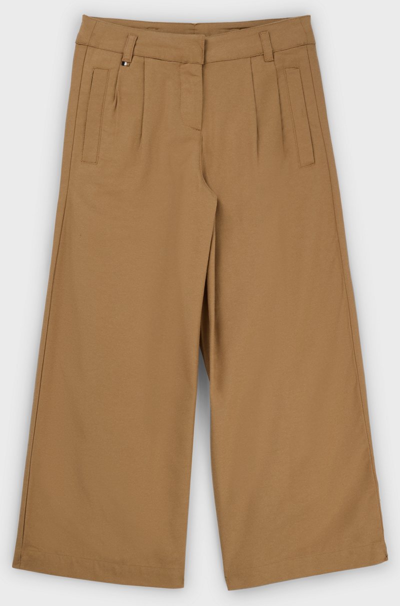 Hugo Boss Pantalones de fit holgado en sarga suave para niños Últimos 3 días