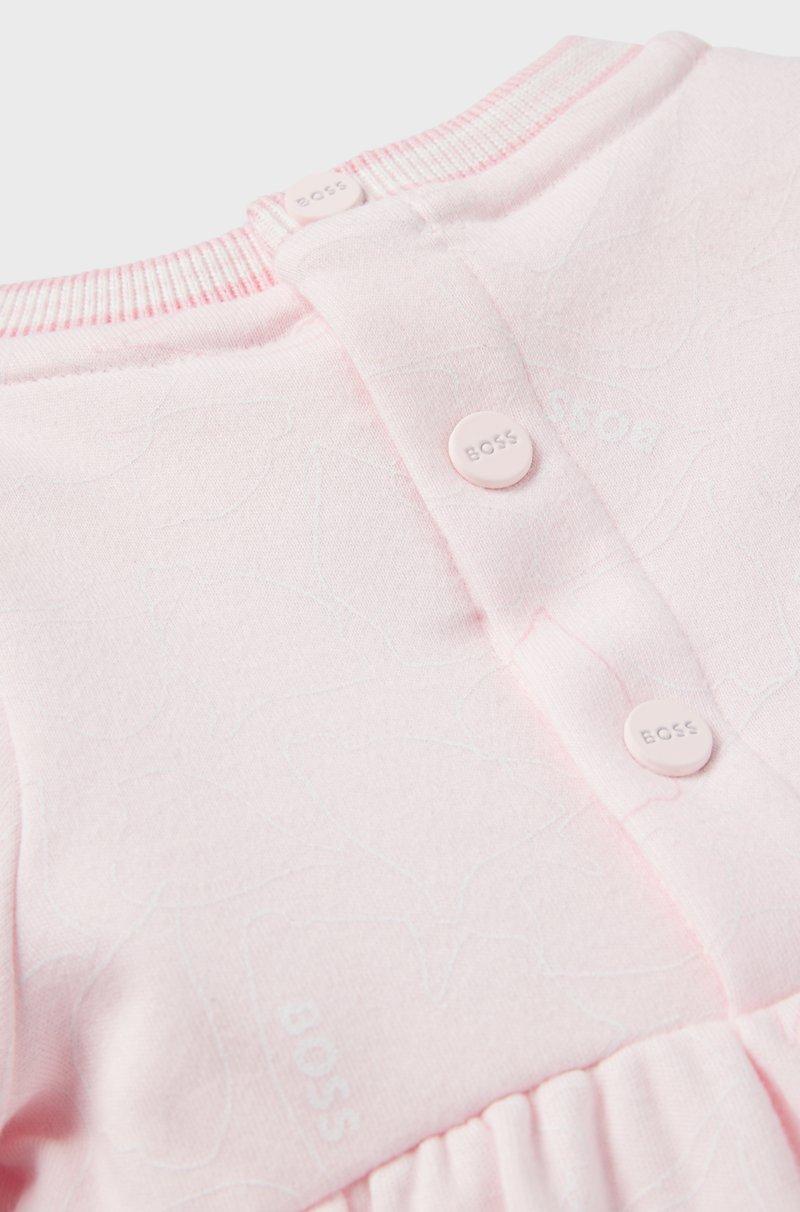 Hugo Boss Vestido de algodón estampado para bebés en caja de regalo Precio de fábrica