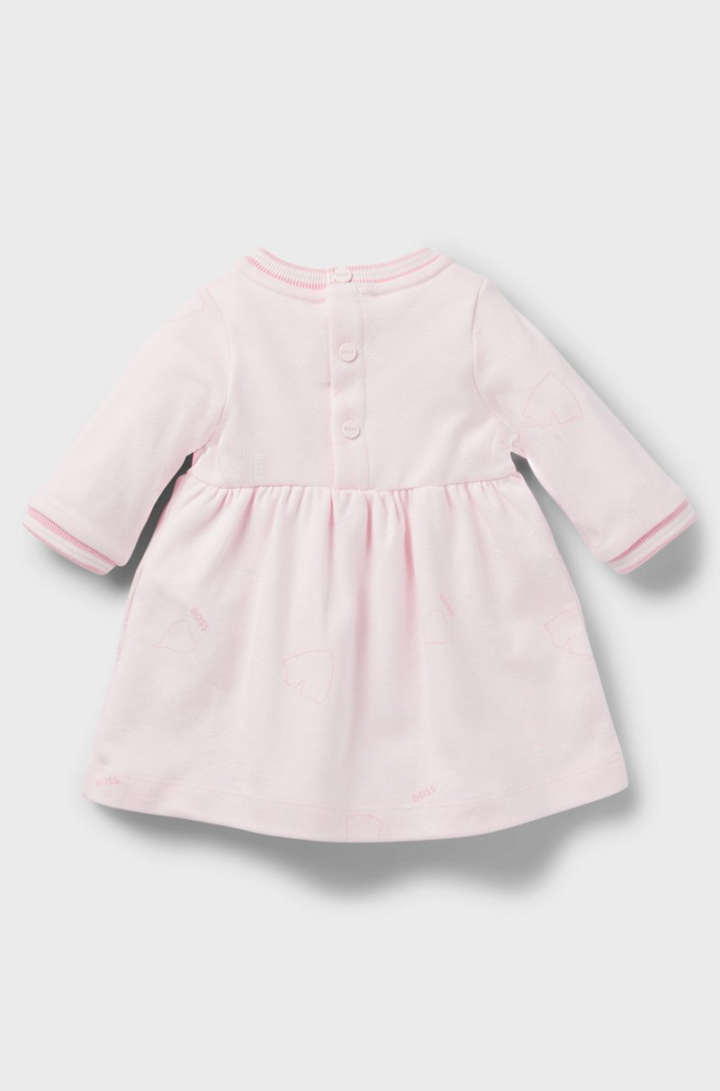 Hugo Boss Vestido de algodón estampado para bebés en caja de regalo Precio de fábrica