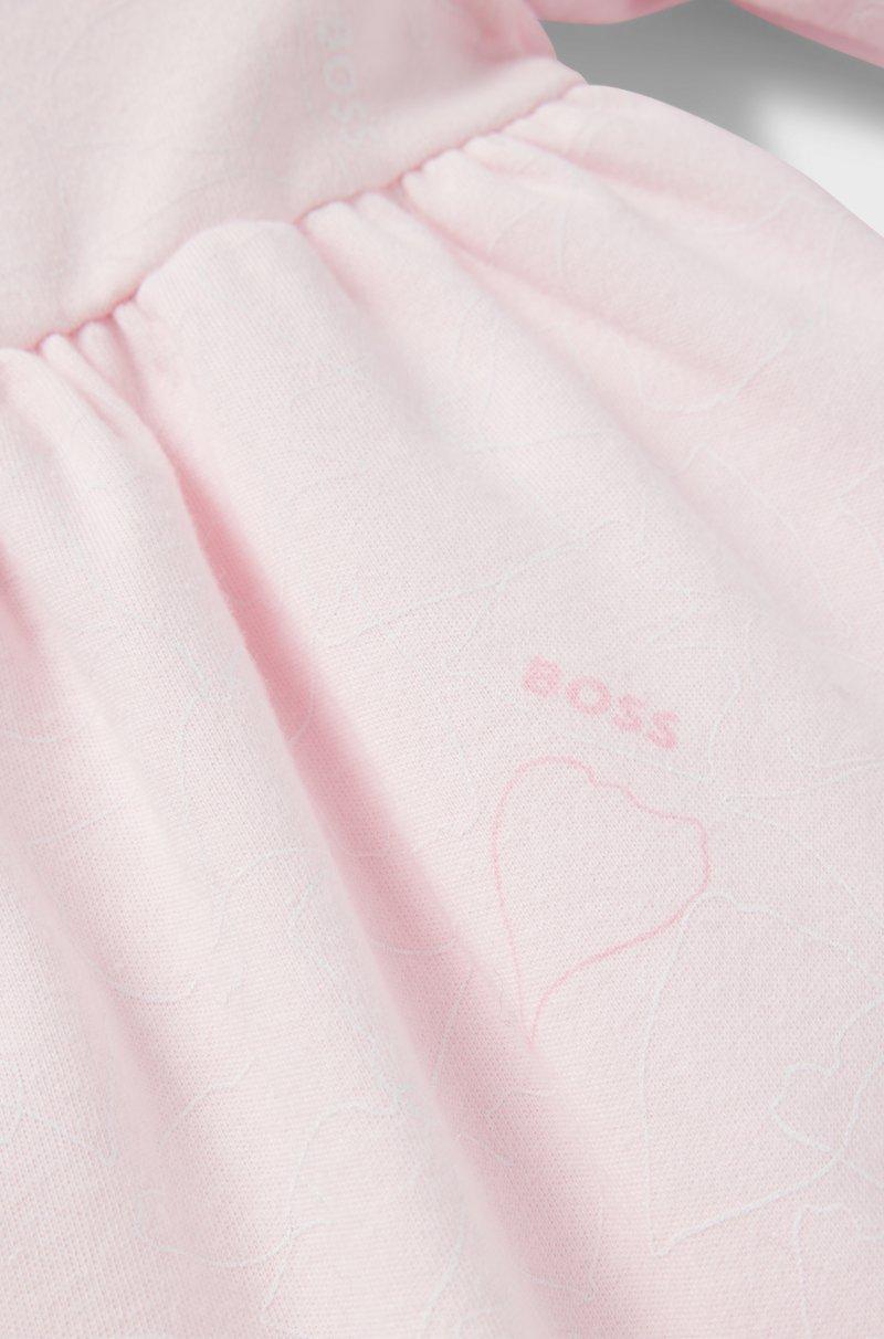 Hugo Boss Vestido de algodón estampado para bebés en caja de regalo Precio de fábrica