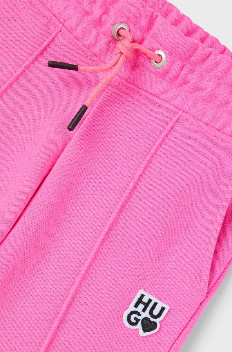 Hugo Boss Pantalones de chándal de forro polar para niños con detalles de logo Promoción por tiempo limitado