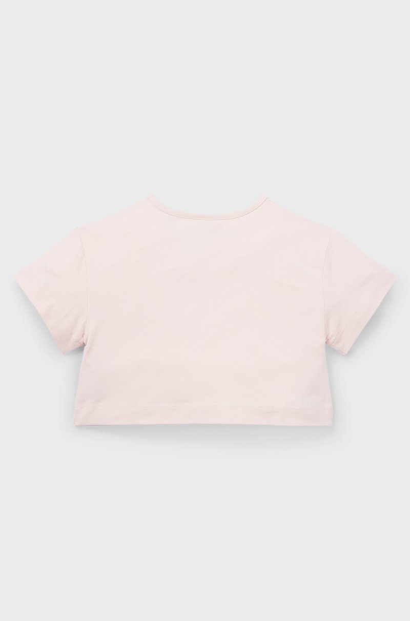 Hugo Boss Camiseta oversize fit para niños en algodón elástico con logo de diseño Solo hoy