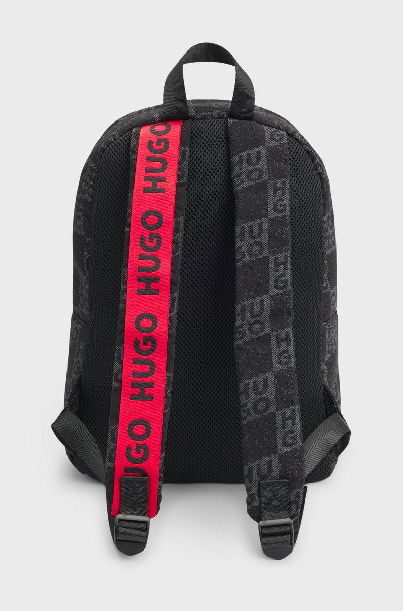 Hugo Boss Mochila de lona para niños con logos apilados estampados Descuentos del mes